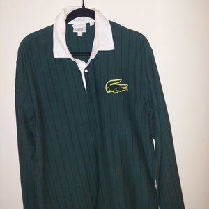 Lacoste L!VE Dark Green Long Sleeve (2-Button) Shirt